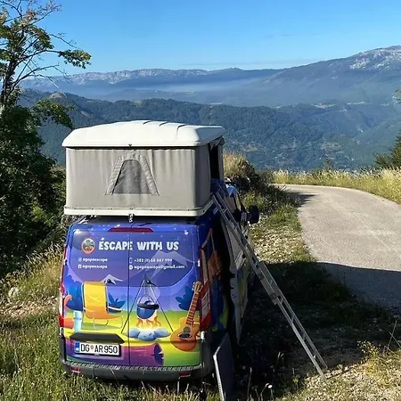 Escape Montenegro Campervan Tranzit Campsite Podgorica
